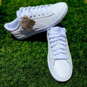 Brand New White Puma Leather Sneakers
